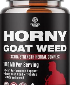 Horny Goat Weed Extract Complex - Invigorating Blend with Tribulus Saw Palmetto L Arginine and Tongkat Ali Extract and Maca Root for Men and Women for Enhanced Energy and...