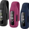 HSWAI 3-Pack Clips Replacement for Fitbit Inspire 2/Fitbit Inspire 3, Soft Comfortable Silicone Clip 360°Protection Holder Accessory Compatible with Fibit Inspire 2/3（Black/Wine...