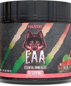 Huge EAA Supplement, Highest Dosed Essential Amino Acids Powder, 12.85g EAAs & 8g BCAAs Per Serving, Maximize Muscle Growth, Recovery & Performance (Watermelon Lemonade, 17.73 Oz.)