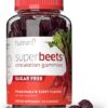 humanN SuperBeets Circulation Gummies - Heart-Healthy Energy, Grape Seed Extract & Beet Root Powder - Pomegranate Berry Flavor, 60 Count