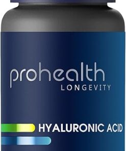 Hyaluronic Acid Supplement, 200mg per Serving, 90 Capsules | Clinically Supported for Healthy Aging & Radiant Skin | Cellular Hydration, Joint Health | Third-Party Tested