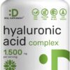 Hyaluronic Acid Supplements 1,500*mg – 240* Capsules, with MSM & Vitamin C – Pure 95% | Non-GMO + Plant Based HA – Supports Healthy Joints, Bones, Connective Tissue, & Skin...