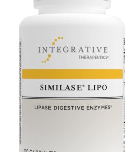 Integrative Therapeutics Similase Lipo - Supports Fat Digestion* - Gut Support Supplement with Digestive Enzymes - includes Similase, Protease & Amylase - Vegan - 90 Capsules