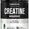 Jacked Factory Creatine Monohydrate Powder 150g - Creatine Supplement for Muscle Growth, Increased Strength, Enhanced Energy Output and Improved Athletic Performance 30...