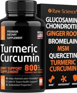 Joint Support Supplement with Turmeric Curcumin Glucosamine Chondroitin MSM Ginger Bromelain Nutritional Herbal Supplements for Men & Women, Helps with Inflammatory Response,...