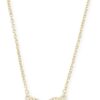 Kendra Scott Ari Heart Adjustable Length Pendant Necklace for Women, Fashion Jewelry