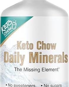 Keto Chow - Daily Minerals Drops - Promotes Electrolyte Balance - Copper, Magnesium, Chromium, Zinc, Boron, Selenium - Zero Sugar - Keto Friendly - Gluten Free - Vegan - Non GMO...