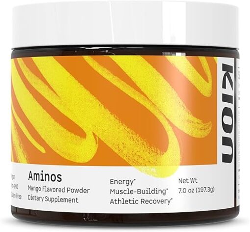 Kion Aminos Essential Amino Acids Powder - Amino Acid Nutritional Supplements, Aminos Powder, Essential Amino Energy No Caffeine, EAAs Amino Acids Powder, BCAA EAA - 30...