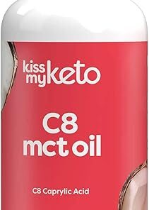 Kiss My Keto MCT Oil C8 – 32 oz Pure C8 MCT Oil Keto Fuel – Pure MCT Oil Bottle with Pump – High Octane MCT C8 Oil Caprylic Acid – Keto Pure MCT Coconut Oil Brain Fuel – Liquid...