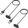 Kissmart Charger for Fitbit Charge 5 / Fitbit Charge 6 / Fitbit Luxe, Replacement Charging Cable Cord Accessories for Fitbit Luxe/Charge 5/Charge 6 [2-Pack, 3.3ft/1m]