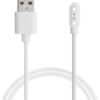 kwmobile USB Cable Charger Compatible with Blackview R3 / R3 Pro Cable - Charging Chord for Smart Watch - White