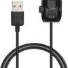 kwmobile USB Cable Charger Compatible with Samsung Galaxy Fit 2 Cable - Charging Chord for Smart Watch - Black