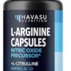 L-Arginine Capsules for Active Males - 60 Count, Non-GMO, 1200mg Blend of L Arginine and L Citrulline - Arginine Supplement for Enhanced Performance - L Arginine 1000mg for...