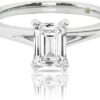 Lab Grown 1/2-2 Carat Lab Grown Solitaire Diamond Ring for Women | 14K White Gold Oval, Round, Pear and Emerald Cut Diamond Ring | Sparkling GH VS/SI Diamond Jewelry