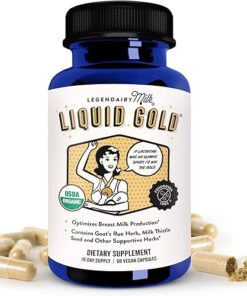 Legendairy Milk Liquid Gold Lactation Supplement, Organic Goat's Rue Lactation Support with Milk Thistle, Shatavari, Fennel, Alfalfa and Anise, Breastfeeding Supplements, 60...