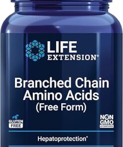 Life Extension Branched Chain Amino Acids - BCAA Supplement - Essential Nutrition L-Leucine, L-Isoleucine, L-Valine for Muscle Recovery Support after Workout - Gluten & GMO Free...