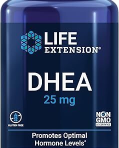 Life Extension DHEA 25 mg – Supplement for Hormone Balance, Immune Support, Sexual Health, Bone & Cardiovascular Health and Anti-Aging and Mood Support – Gluten-Free, Non-GMO –...