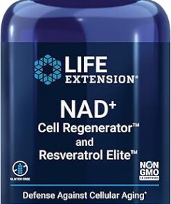 Life Extension NAD+ Cell Regenerator and Resveratrol Elite, NIAGEN nicotinamide riboside, Trans-resveratrol, quercetin, Fisetin, for Longevity, Energy, and oxidative Stress, 30...