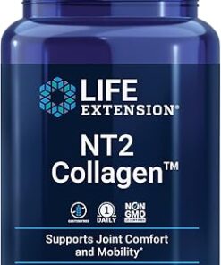 Life Extension NT2 Collagen™, joint health supplement for joint comfort & mobility, gluten-free, non-GMO, 1 daily, 60 small capsules