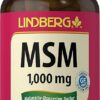 Lindberg MSM Capsules 1000mg | 150 Count | Non-GMO, Gluten Free Supplement