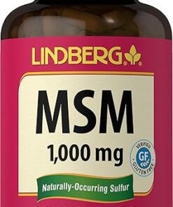 Lindberg MSM Capsules 1000mg | 150 Count | Non-GMO, Gluten Free Supplement