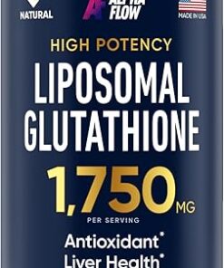 Liposomal Glutathione Supplement 1750MG - Pure Glutathione Liposomal with Vitamin C + Phospholipid Antioxidant Complex - L Glutathione for Liver Detox and Immune Support...