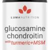 Luma Nutrition Glucosamine Chondroitin MSM - Turmeric, Boswellia - Premium Supplement - for Men and Women - Joint Supplement - 90 Capsules