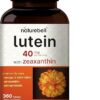 Lutein 40mg and Zeaxanthin 1,600mcg Per Serving, 360 Softgels | 4 in 1 with Omega-3s, Astaxanthin, & Phospholipids – Marigold Flower Extract – Eye Antioxidant Vitamins – Non-GMO