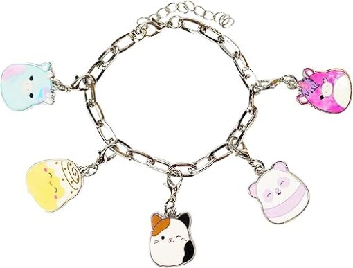 LUV HER Squishmallow Girls Add A Charm Box Set with 1 Charm Bracelet & 5 Interchangeable Charms - Ages 3+