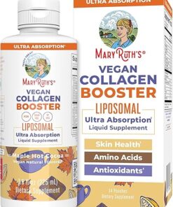 MaryRuth Organics Collagen Booster Liposomal, Sugar Free, Liquid Collagen Booster with Vitamin C, Vitamin E, Zinc, Copper & Silica, Skin Care & Joint Support Supplement, Vegan,...