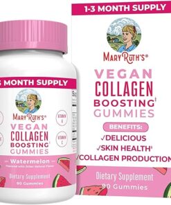 MaryRuth Organics Vegan Collagen for Women & Men, Collagen Boosting Gummies, Skin Care, Lysine, Vitamin C, Vitamin A, Amla, Supplement for Hair & Skin, Vegan, Non-GMO, Gluten...