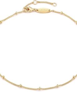 MEVECCO Anklet for Women Gold Chain 14K Gold Plated Dainty Boho Beach Summer Simple Foot Jewelry Ankle Bracelet