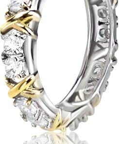 Moissanite Magnetology Lymphvity Ring, Magnetic Zircon Shaping Cross Full Moissanite Diamond Ring, Moissanite Rings for Women Weight Loss, Unclog Bloodstream and Lymph Nodes