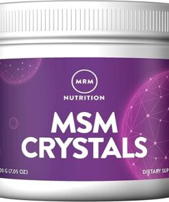 MRM Nutrition MSM Crystals | Methyl-sulfonyl-methane drink mix | Joint health | Hair + skin + nails | Bioavailable form of sulfur | Gluten-free + Vegan | 200 servings