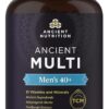 Multivitamin for Men by Ancient Nutrition, Ancient Multi Men's 40+ Once Daily Vitamin Supplement 90 ct, Vitamin A, Vitamin B and Vitamin K2, Supports Immune System, Paleo and...