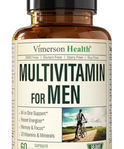 Multivitamin for Men - Daily Mens Multivitamins & Multiminerals Supplement for Energy, Focus and Performance. Mens Vitamins A, C, D, E & B12, Zinc, Calcium, Magnesium & More....