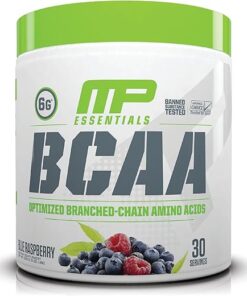 MusclePharm Essentials BCAA Powder, Pre & Post Workout Recovery Drink, Supports Muscle Recovery & Energy Production, Essential Amino Acids Supplement, 30 Servings, Blue...