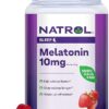 Natrol 10mg Melatonin Gummies, Sleep Support for Adults, Melatonin Supplements for Sleeping, 140 Strawberry-Flavored Gummies, 70 Day Supply