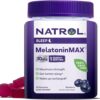 Natrol MelatoninMax(TM) Sleep Gummy Nighttime Sleep Aid for Occasional Sleeplessness, Blueberry Flavor, 10 mg, 50 Count, 50 Day Supply