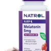 Natrol Sleep Melatonin 5mg Fast Dissolve Tablets, Nighttime Sleep Aid for Adults, 90 Strawberry-Flavored Melatonin Tablets, 90 Day Supply