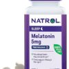 Natrol Time-Release Melatonin 5 mg, Dietary Supplement for Restful Sleep, 100 Tablets, 100 Day Supply