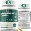 Nattokinase 4000 FU for Longevity - Nattokinase Supplement with Vitamin B6, B12 for Cognition Support, Circulation Supplements w/Digestive Enzymes, Ox Bile, Amla for Digestive...