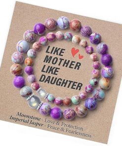 Natural Gemstone Bracelet Gifts for Daughter Mom Sister Niece Aunt Wife Girlfriend Grandma