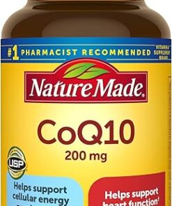 Nature Made CoQ10 200mg, Dietary Supplement for Heart Health Support, 105 Softgels, 105 Day Supply