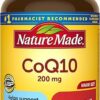 Nature Made CoQ10 200mg, Dietary Supplement for Heart Health Support, 80 Softgels, 80 Day Supply