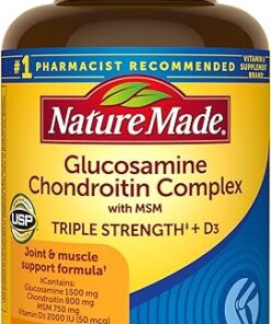 Nature Made Glucosamine Chondroitin Complex with MSM, Dietary Supplement for Joint Support, 120 Caplets, 60 Day Supply