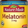 Nature Made Melatonin 3mg Tablets, 100% Drug Free Sleep Aid for Adults, 240 Tablets, 240 Day Supply