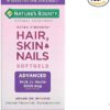 Nature's Bounty Advanced Hair, Skin & Nails, Argan-Infused Vitamin Supplement with Biotin and Hyaluronic Acid, 150 Rapid Release Softgels