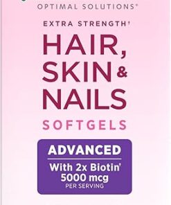 Nature's Bounty Advanced Hair, Skin & Nails, Argan-Infused Vitamin Supplement with Biotin and Hyaluronic Acid, 150 Rapid Release Softgels