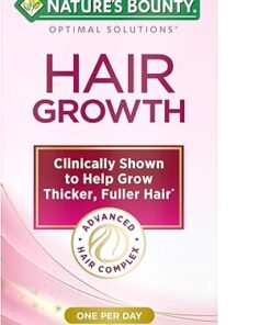 Nature's Bounty Hair Growth Supplement, 1 Per Day, Clinically Shown to Support Thicker, Fuller Hair, with Biotin, Silicon & Arginine, 30 Capsules